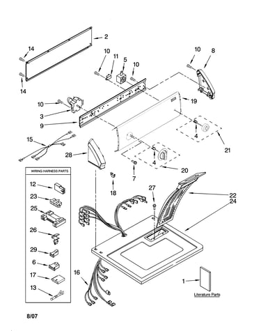 Top and console parts