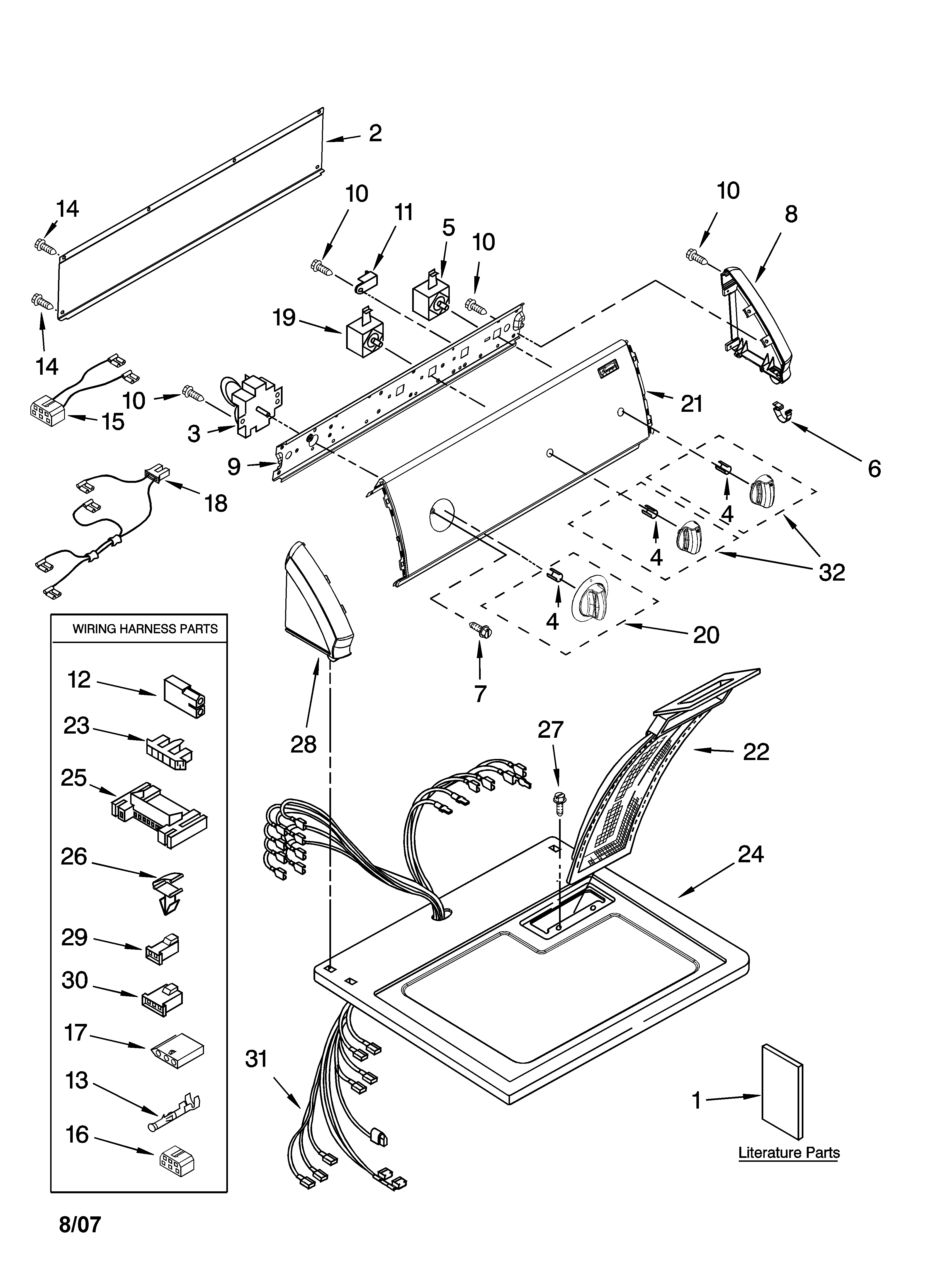 TOP AND CONSOLE PARTS