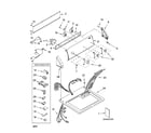 Kenmore 11078532700 top and console parts diagram