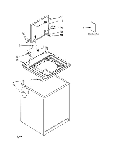 Top and cabinet parts