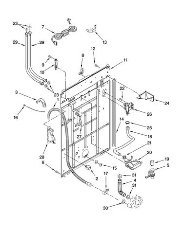 Rear panel parts