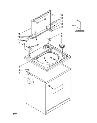 Top and cabinet parts