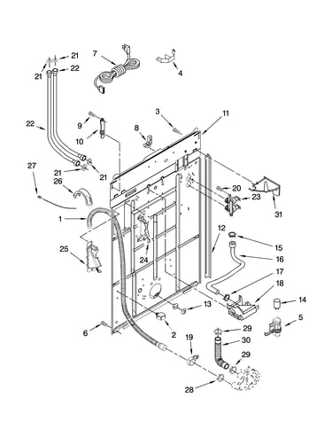 Rear panel parts