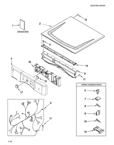Top and console parts