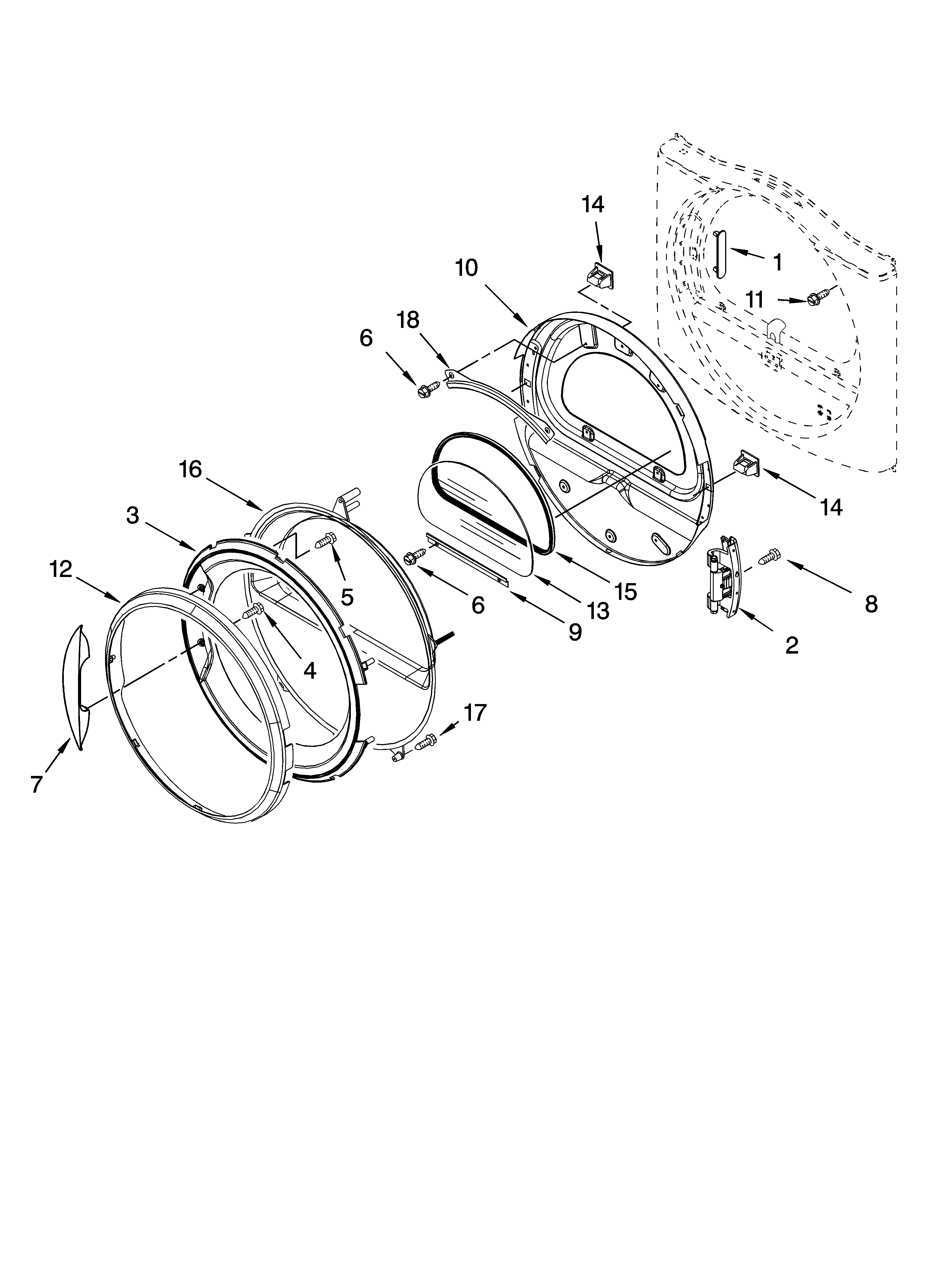 DOOR PARTS, OPTIONAL PARTS (NOT INCLUDED)