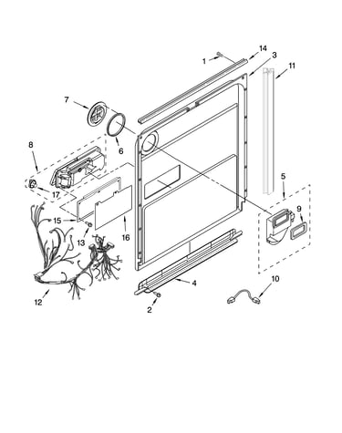 Door and latch parts