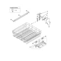Kenmore Elite 66513852K600 upper rack and track parts diagram