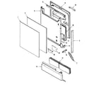 Maytag PDC3600AWE door diagram