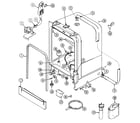 Magic Chef CDB6100AWX tub diagram