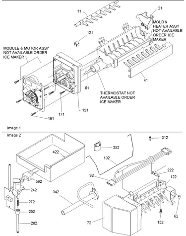 Ice maker assy & parts