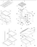Refrig. shelving & light