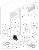 Evaporator and machine compartment