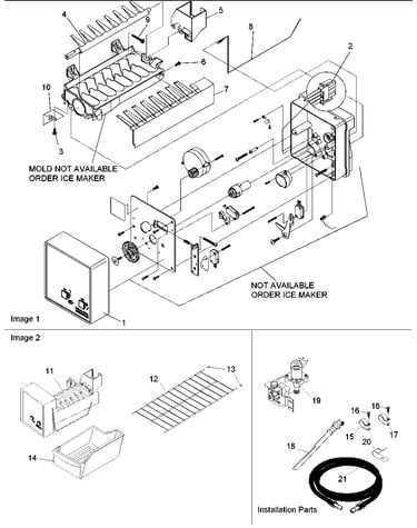 Ice maker assy & parts