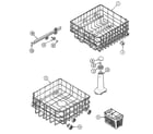 Amana DDW261RAW-PDDW261RAW0 track & rack assembly diagram