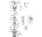 Amana DDW261RAW-PDDW261RAW0 pump & motor diagram