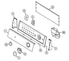 Maytag DAV1200AWW control panel diagram