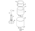 Maytag DAV1200AWW tub diagram