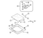 Maytag DAV1200AWW top diagram