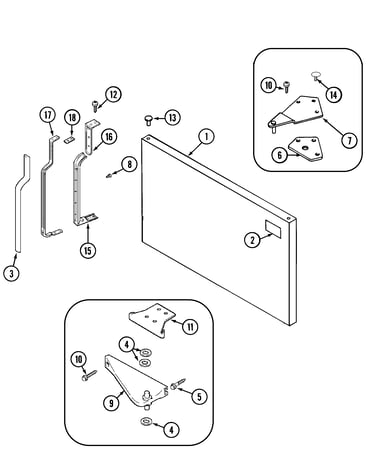 Freezer outer door