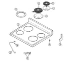 Maytag CRE7600BDW top assembly diagram