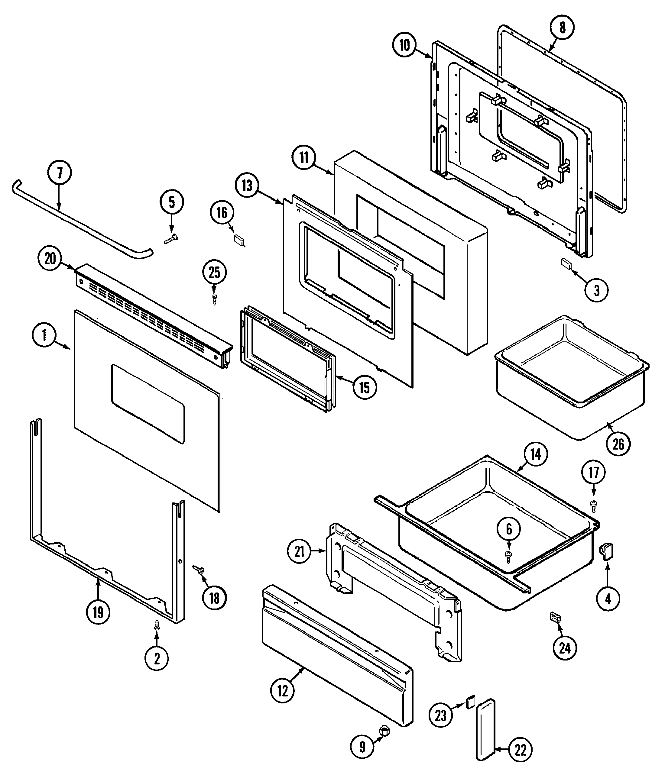 DOOR/DRAWER (CRE7600BD*)