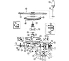 Magic Chef DU2J pump & motor diagram
