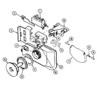 Norge NDU4K rinse aid & soap dispenser diagram