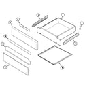 Jenn-Air SCE70600B drawer diagram
