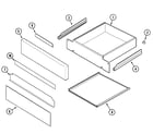 Jenn-Air SCE70600W drawer diagram