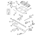 Magic Chef CLY1612BDH top & gas controls diagram