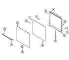 Magic Chef CLY2262BDH door diagram