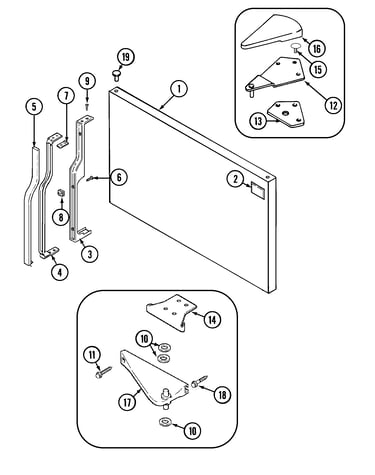 Freezer outer door