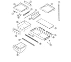 Maytag GT2616PXGW shelves & accessories diagram