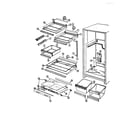 Maytag NT218MA shelves and accessories diagram