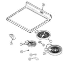 Maytag MER5870ACW top assembly diagram
