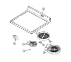 Maytag MER5775AAW top assembly diagram