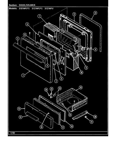 Door/drawer (3101wp*)