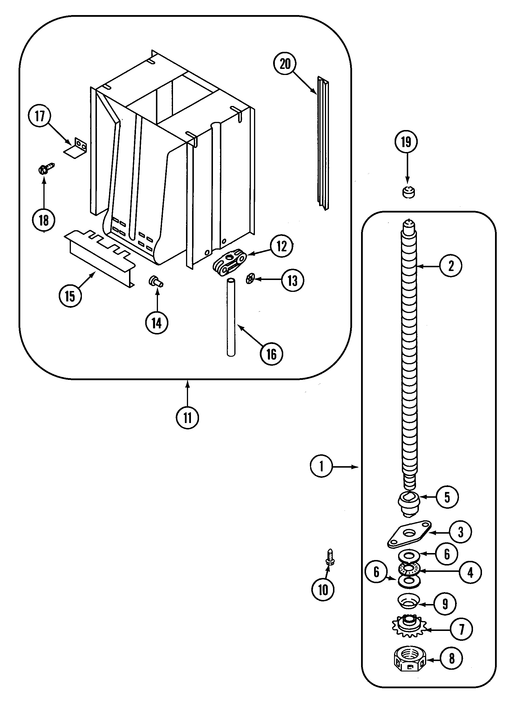 Power screw & ram (series 2-5)