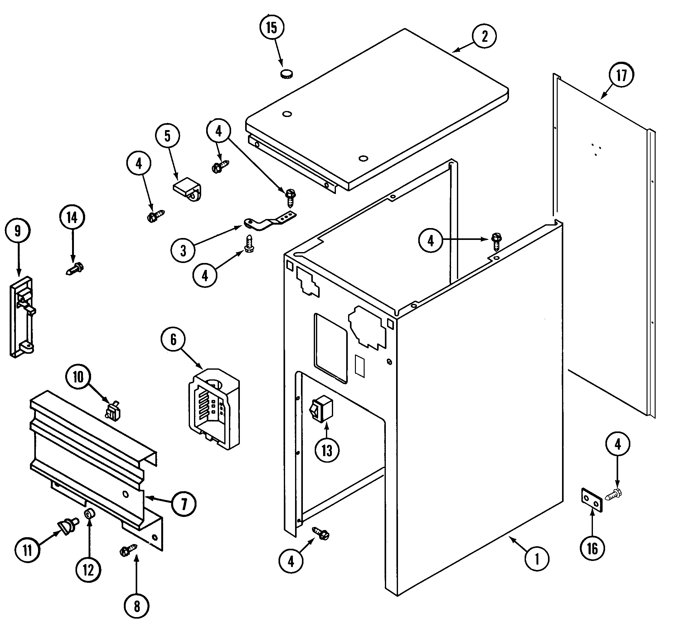 Cabinet & control panel (series 3-4)