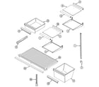 Maytag GT17B6N3EV shelves & accessories diagram