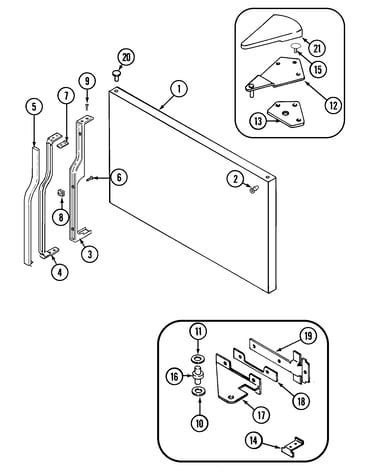 Freezer outer door