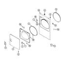 Maytag LDE9206ACE door diagram