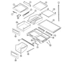 Maytag MTB2456AEA shelves & accessories diagram