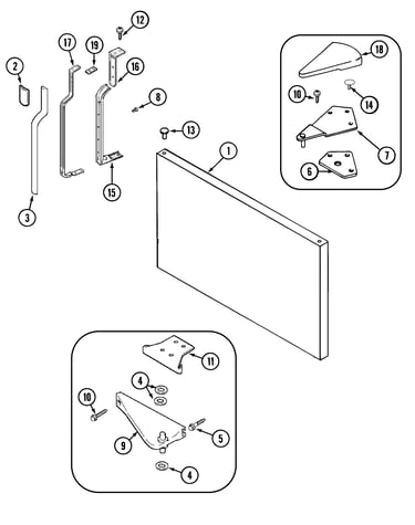 Freezer outer door