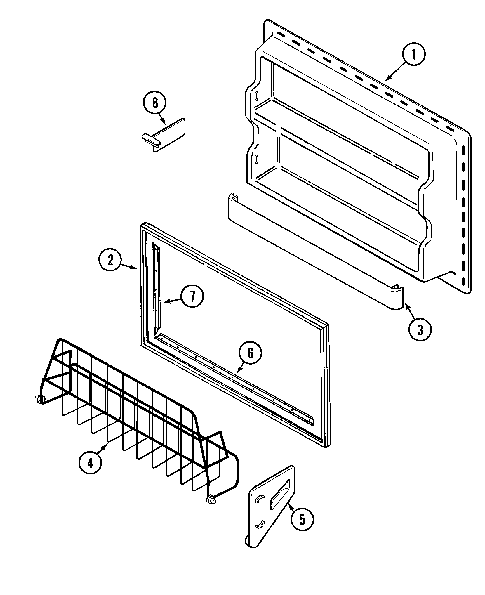 Freezer inner door