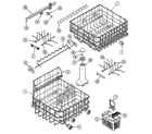 Maytag DWU8702AAB track & rack assembly diagram
