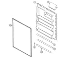 Maytag MTB1542ARW fresh food inner door diagram