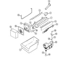 Maytag MTB1542ARW optional ice maker kit- uki1000axx diagram