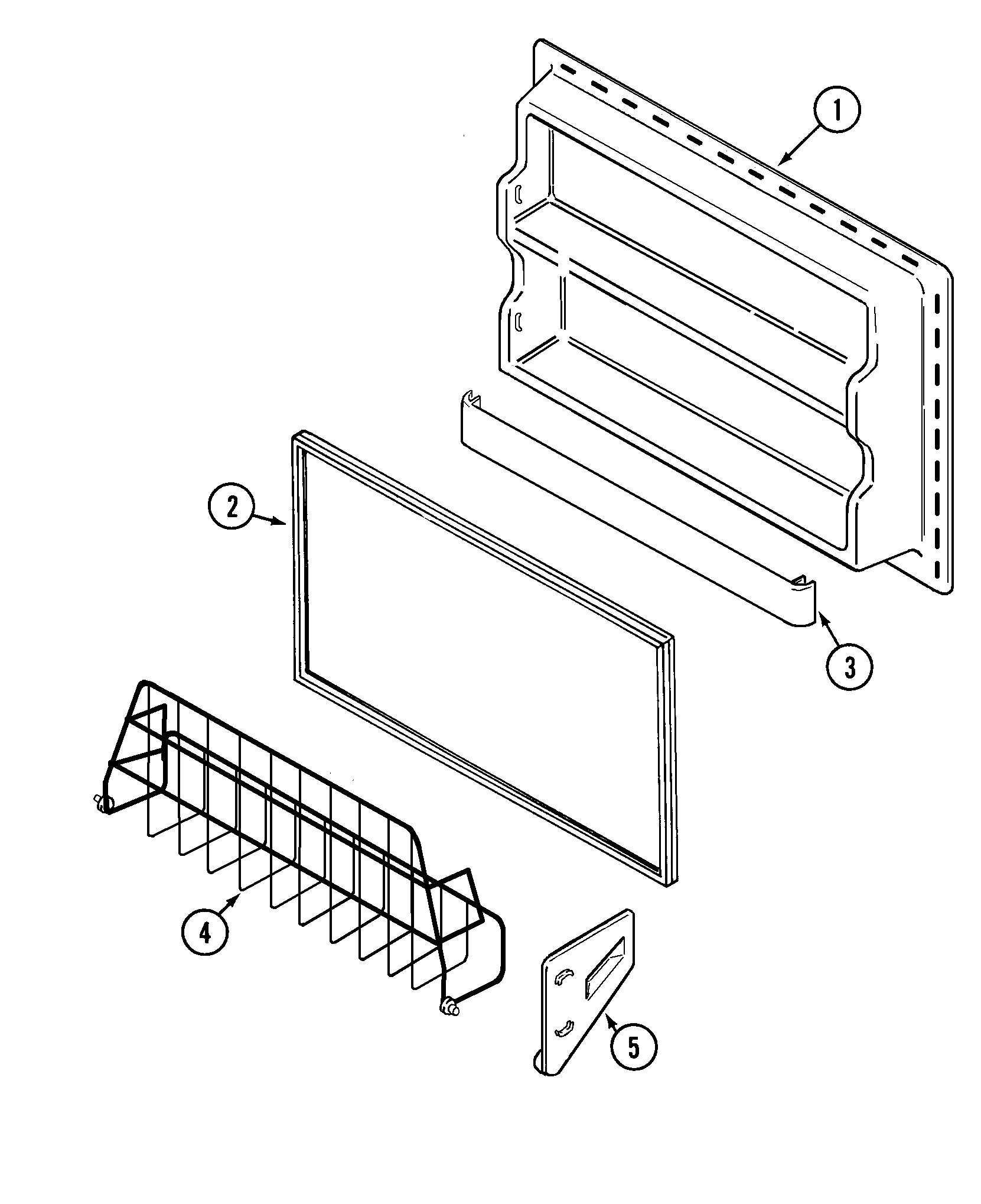 Freezer inner door