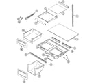 Maytag MTB2148ARW shelves & accessories diagram